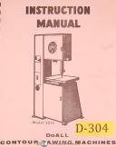 Doall 2013 and 2013-0, Contour Sawing Machines, Instructions Manual Year (1972)